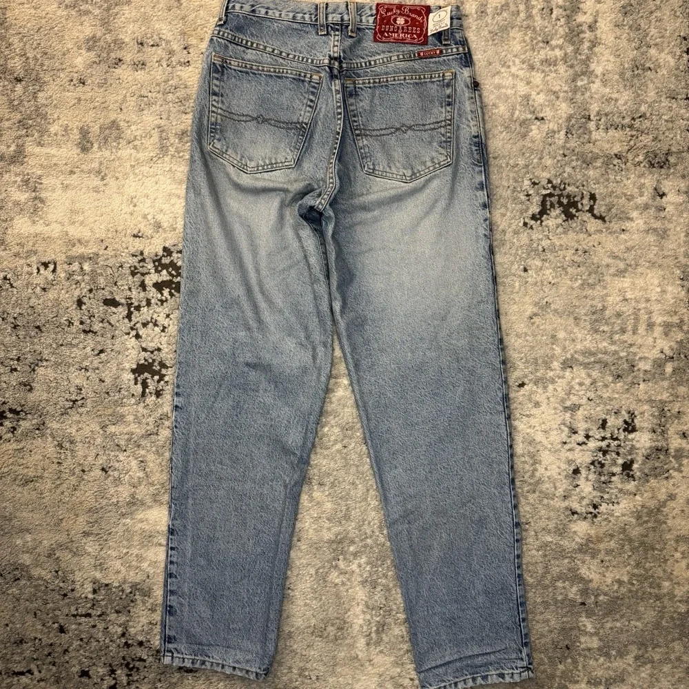 Vintage Lucky Brand Red Label Dungarees Relaxed Fit Denim USA Size 31x32